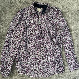 J. Crew Floral Buttondown